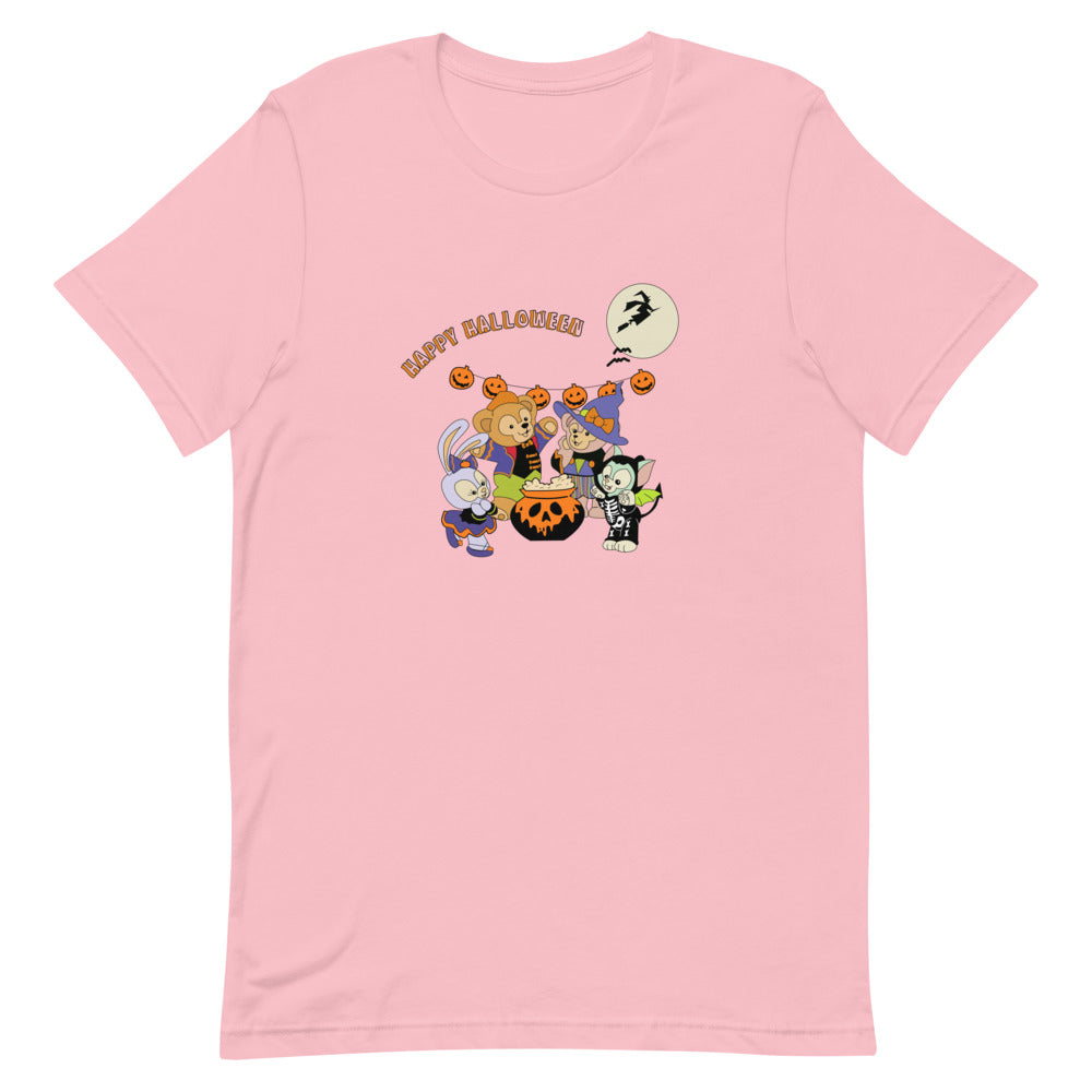 Pink Pastel Halloween Monogram Tee Trick Or Treat T-Shirt Sweatshirt Doodle  Alpha Shirt Hoodie - AnniversaryTrending
