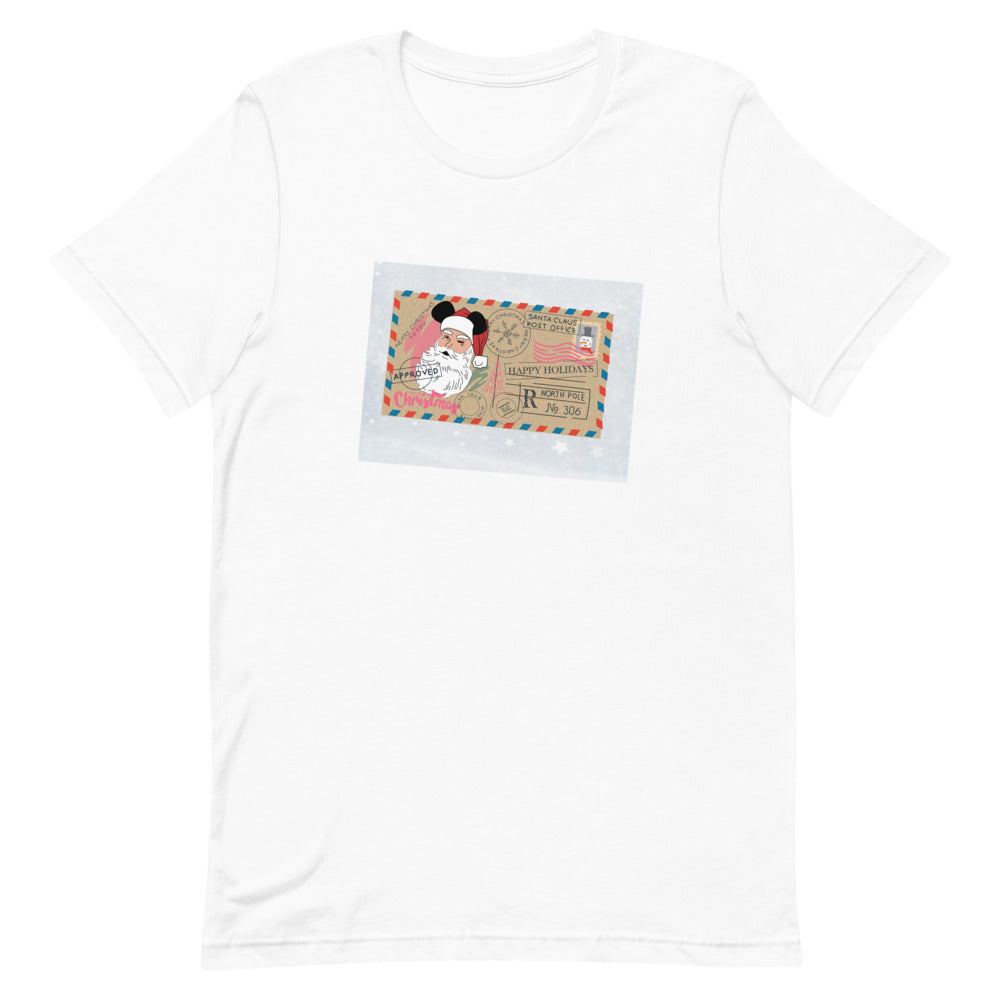 Santa Postcard Short-Sleeve Unisex T-Shirt